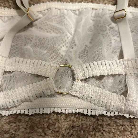 aerie lace bralette white L - Picture 3 of 4